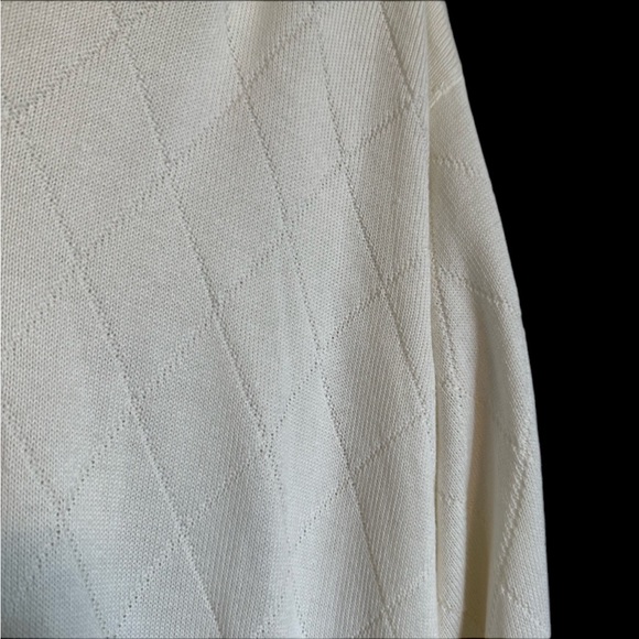 Van Heusen Golf White Cotton Sweater XXL 2XL NWOT - Picture 4 of 4